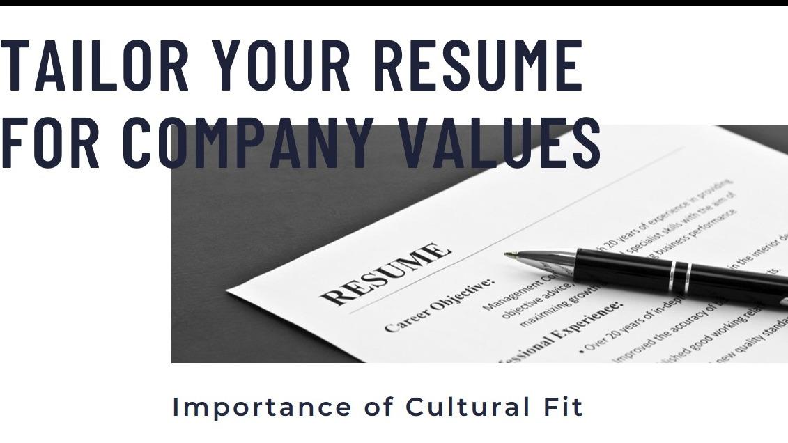 Tailoring Your Resume for Company Values