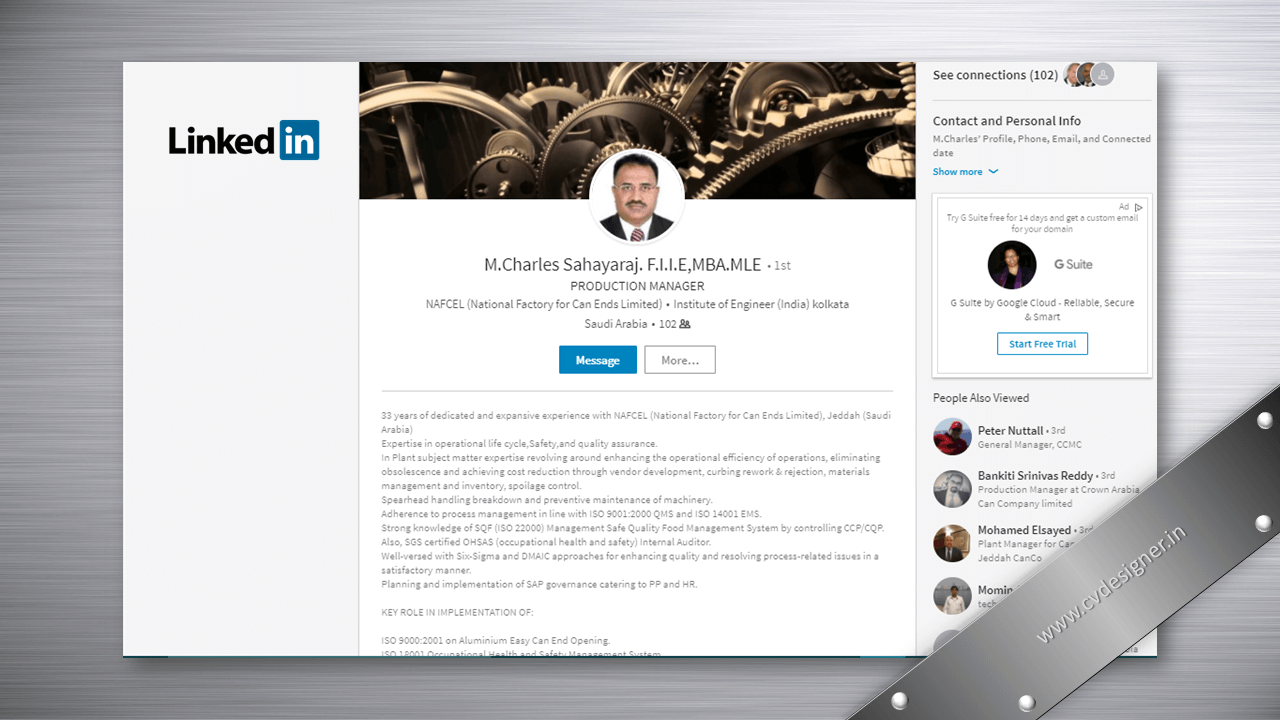 LinkedIn Profile Makeover Samples