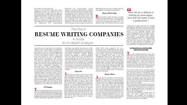 Resume Writing Companies