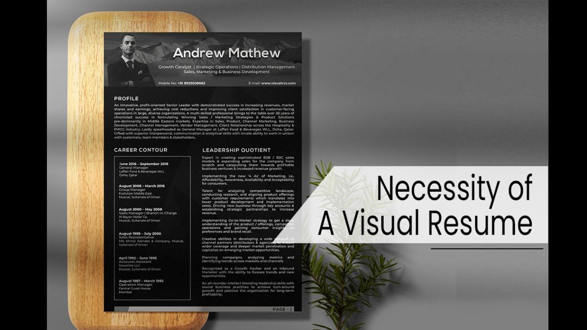 Necessity Of A Visual Resume